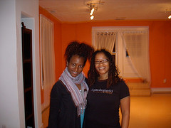 Faith Hunter and Ananda at Embrace Yoga Studio in DC