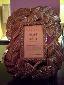 Heart of Haiti picture frame