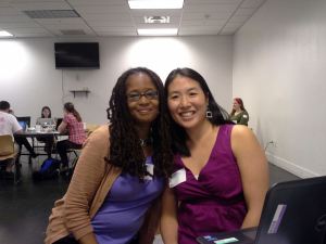 My RailsGirls DC digital sister Emily and I