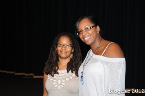 Stacey Ferguson a/k/a Justice Fergie and Ananda at BlogHer 12 Brunchalicious Event - Photo Credit ' BlogHer.com