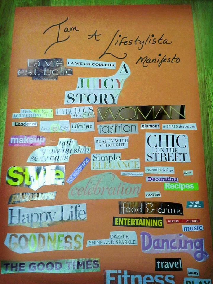Lifestylista Manifesto Collage by Ananda Leeke