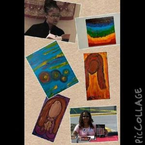 Ananda's books and paintings 