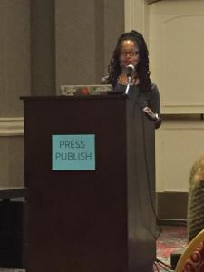 Speaking at Press Publish - Photo Credit: Christine Holsey